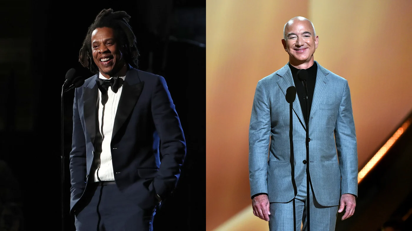 Jeff Bezos and Jay-Z